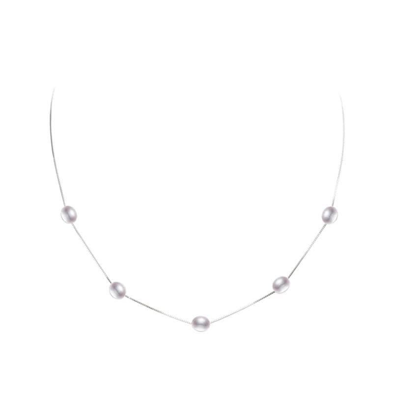 Womens Natural Freshwater Multi Pearl Necklace bracelet by Unique Leather Bracelets