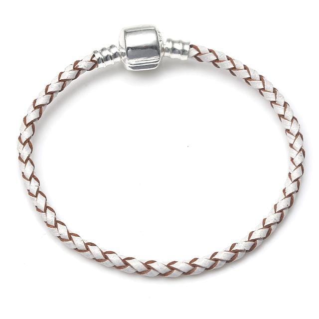 Leather Rope Bracelets: The Perfect Way to Stack Your Style Leather Unique Leather Bracelets White/2 17cm 