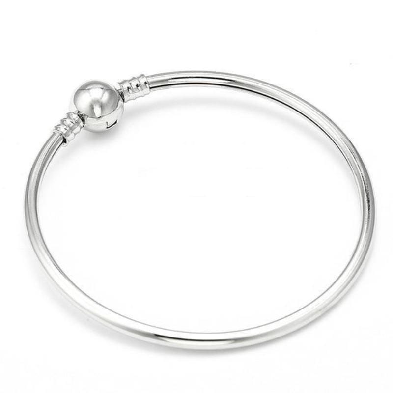Shimmering Chain Bracelet Charm Unique Leather Bracelets Platinum 17cm 