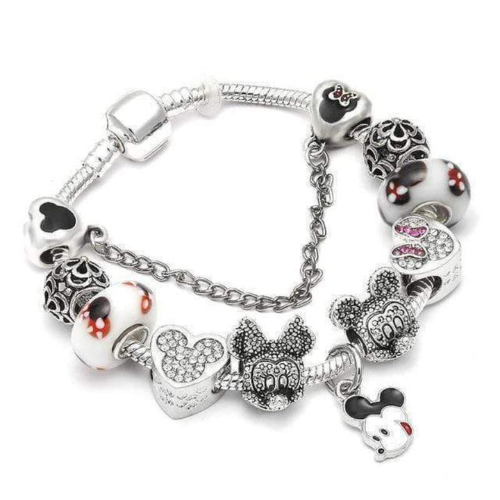 Tree of Life Bracelet Charm Unique Leather Bracelets 18cm Rhodium 