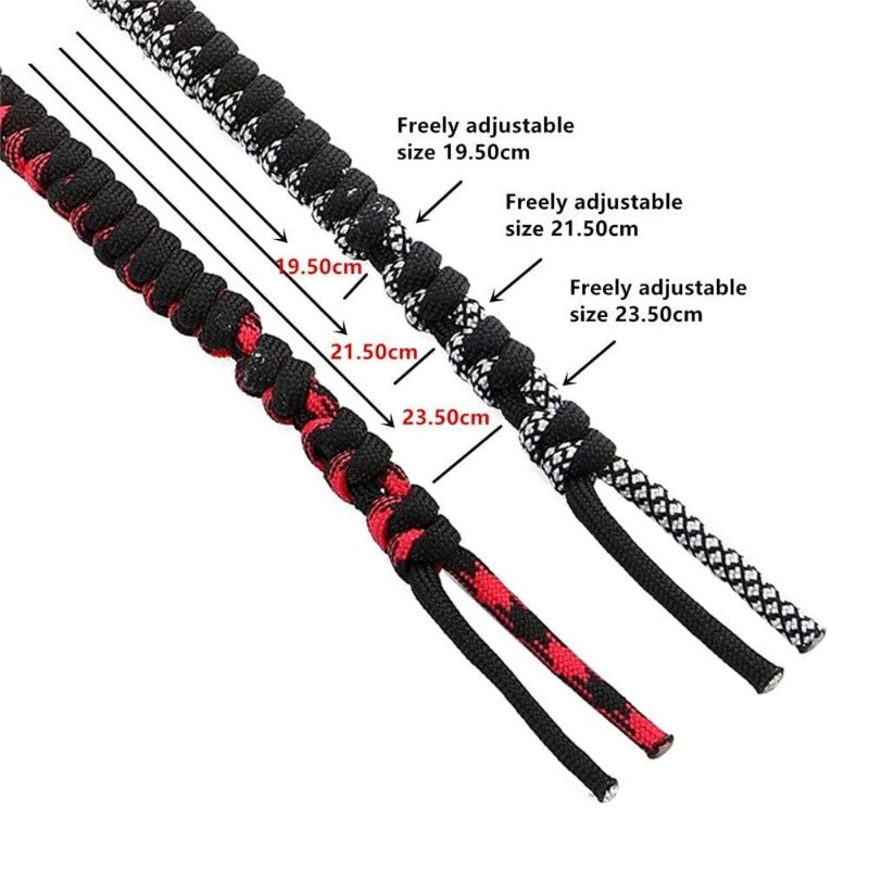 Wild Camping Parachute Survival Bracelet bracelet by Unique Leather Bracelets