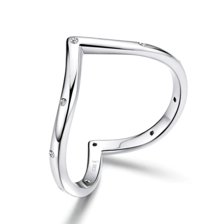 Classic Wish Ring Rings Unique Leather Bracelets 6 Silver/D 