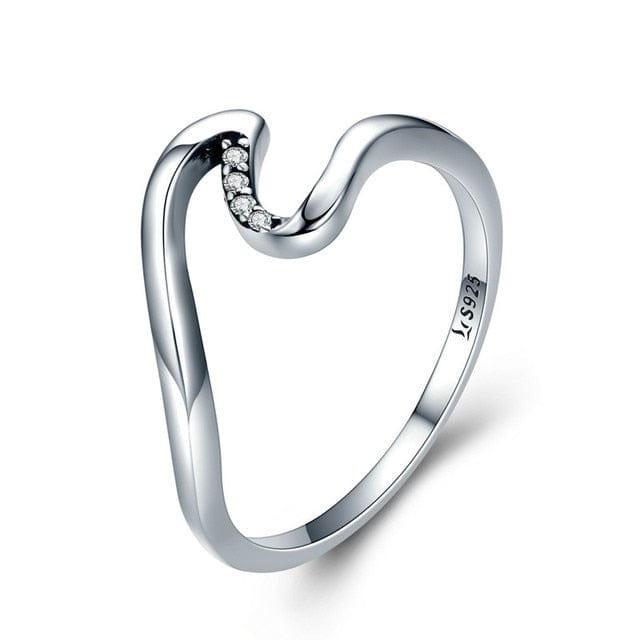 Classic Wish Ring Rings Unique Leather Bracelets 6 Silver/E 