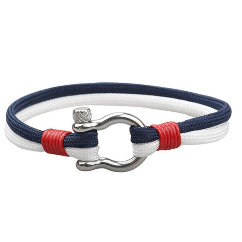 Rope Colorful Anchor Hook Rope Sailing Bracelet