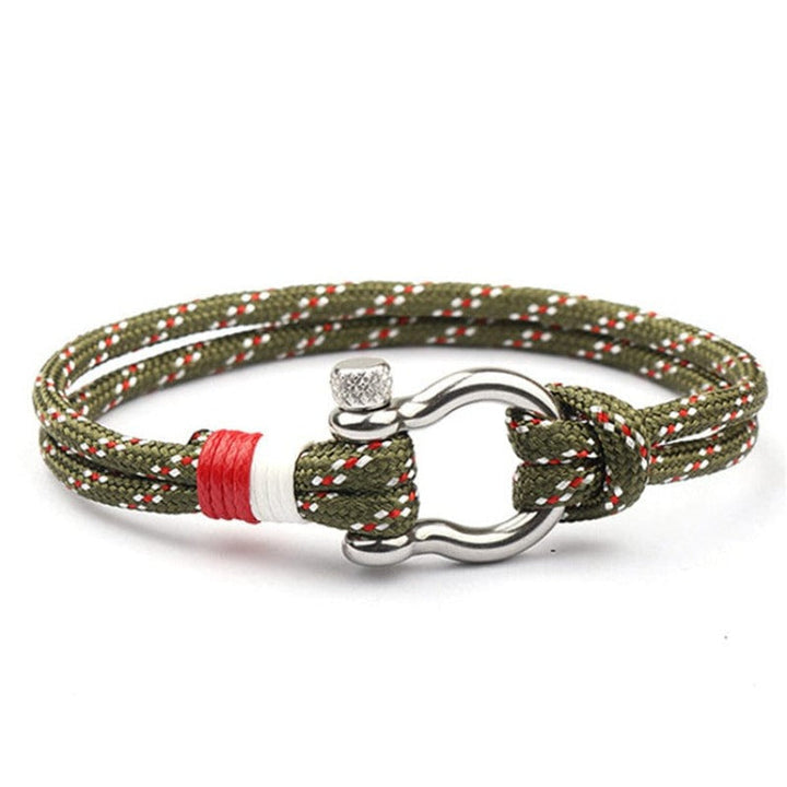 Colorful Anchor Hook Rope Sailing Bracelet bracelet by Unique Leather Bracelets