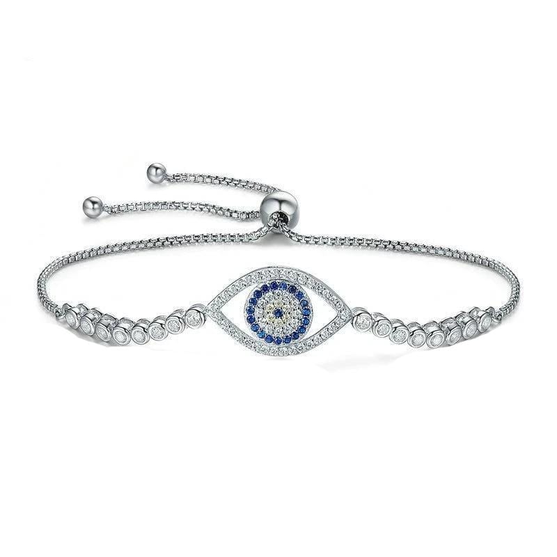 Evil Eye Tennis Bracelet bracelet by Unique Leather Bracelets
